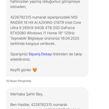 Yanıltıcı Teslimat Bilgisi Ve Stok Sorunu