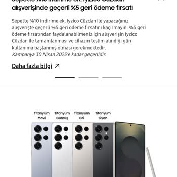 Samsung Eğitim İndirimi Ve İyzico İade Problemi