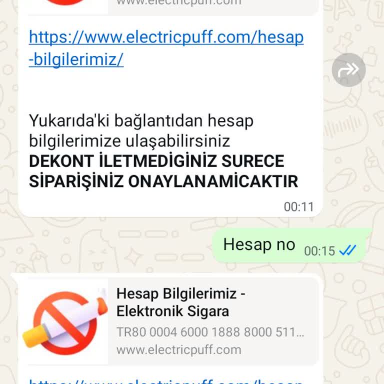 Elektronik Sigara Siparişimde Sorun Yaşıyorum