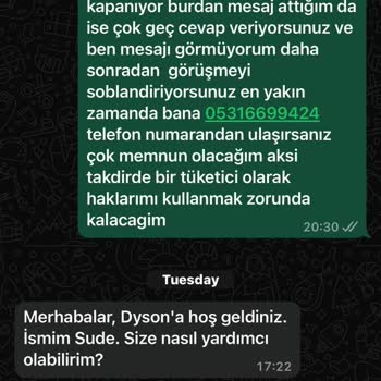 Dyson İade Sürecinde Müşteri Hizmetleri Mağduriyeti