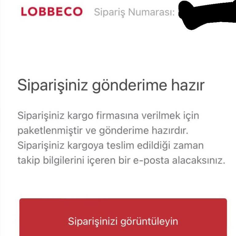 Lobbeco Sipariş Hazır Mesajına Rağmen Kargoya Verilmeyen T-shirtler