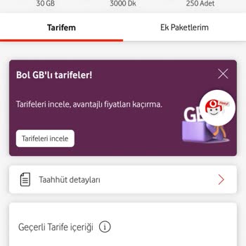 Vodafone Sınırsız İnternet Hakkımın Yanlış Kullanımı