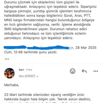 Afroditr.com Üzerinden Yapılan Siparişlerde Güven Sorunu Ve Yanıltıcı Bilgiler