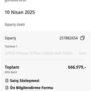 İade Edilmemiş Ürün İçin Yanlış Not Düşülmesi