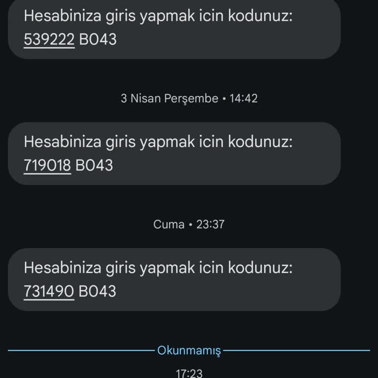 Gece Gelen Alotell Mesajlarıyla İlgim Olmayan Hesap Kodu Sorunu