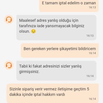 Yanlış Adres Sorunu Ve İptal Karmaşası
