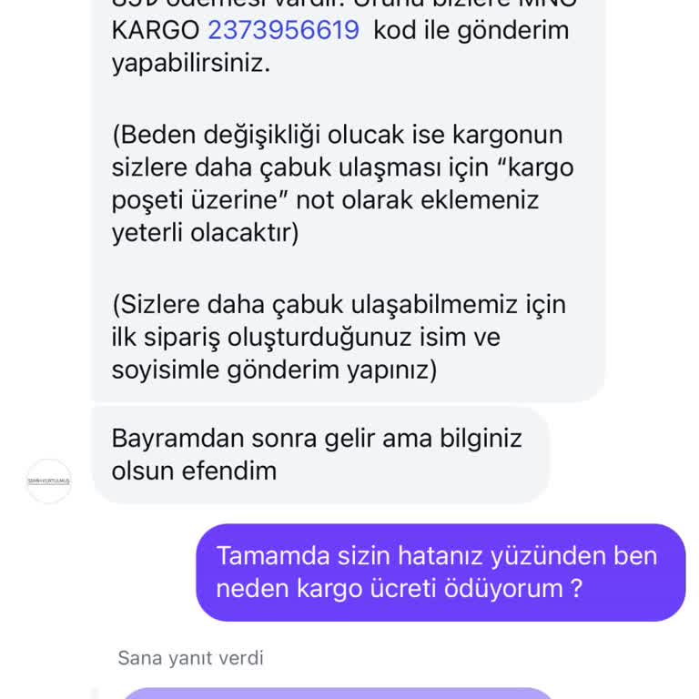 Yanlış Beden Ve Kayıp Ürün Mağduriyeti