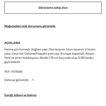 Mango Yün Palto Hüsranı: Yanıltıcı İçerik Bilgisi