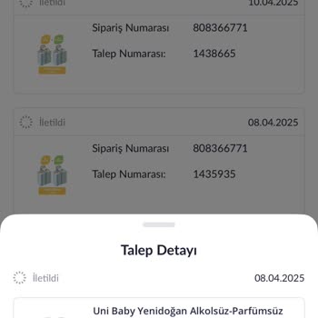 Pazarama Ve Ebebek Arasında Kalan Islak Mendil Siparişi