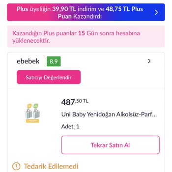 Pazarama Ve Ebebek Arasında Kalan Islak Mendil Siparişi