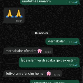 15 Gündür Bekleyen İade Ve İletişimsizlik Sorunu