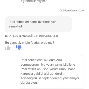 Hepsiburada'da İade Sorunu Ve Çelişkili Satıcı İletişimi