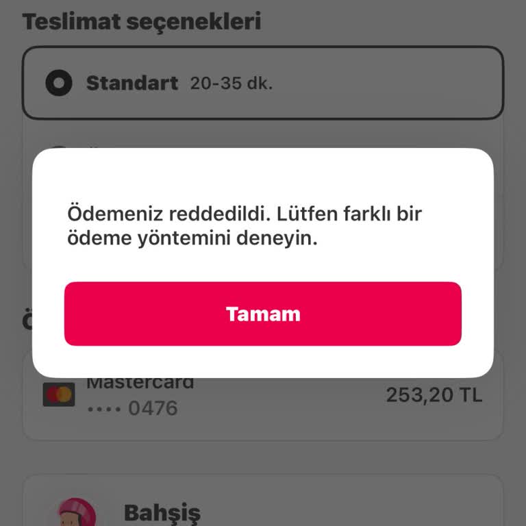 Ödeme Reddedilme Sorunu: Acil Çözüm Bekliyorum!