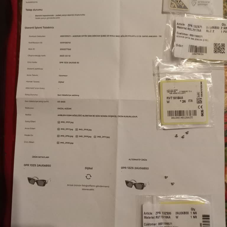 Prada Gözlükte Logo Sorunu Ve Yetersiz Çözüm