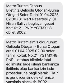 Metro Turizm'de Tekrarlayan İade Sorunu