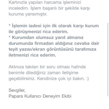 İzinsiz Çekim: Papara Kartımdan Habersiz Harcama