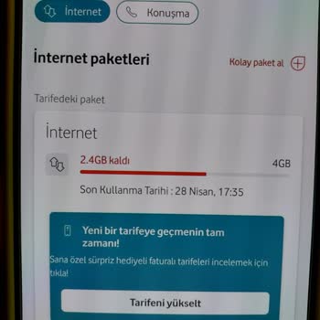 Vodafone Mobil İnternet Ücreti Haksız Kesinti Sorunu