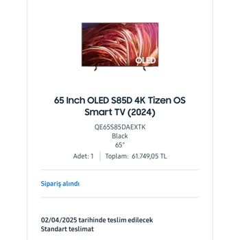 Samsung Shop'tan TV Alımında Teslimat Ve İade Sorunu