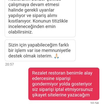 Yemek Sepeti'nde İptal Edilmeyen Sipariş Sorunu