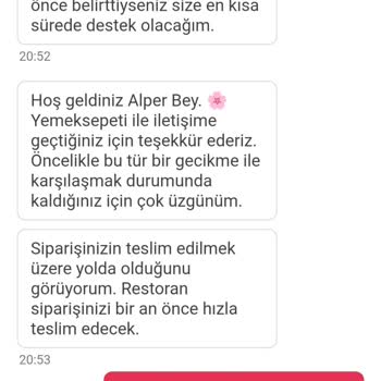 Yemek Sepeti'nde İptal Edilmeyen Sipariş Sorunu
