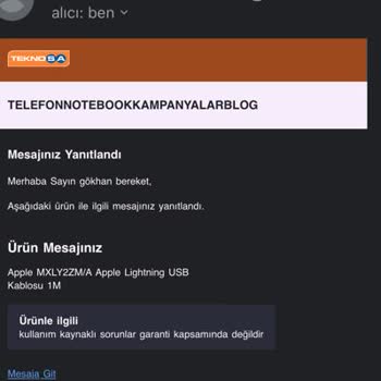 Aldığım İphone Şarj Kablosu 11 Günde Bozuldu