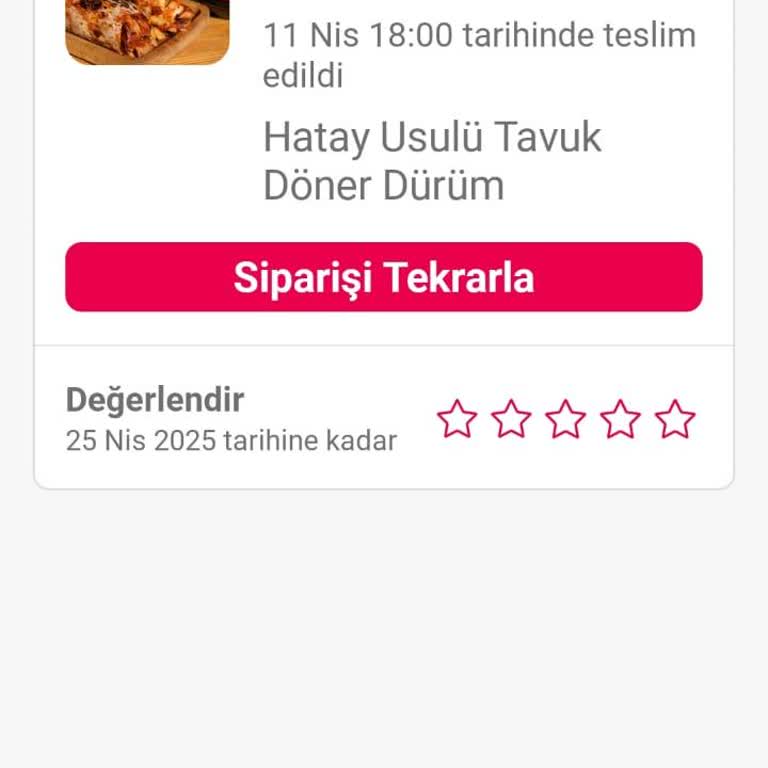 Yanlış Teslimat Mağduriyeti: Yemek Başkasına Verildi