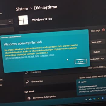 Trendyol Satıcısından Kullanılmış Windows11 Key Sorunu