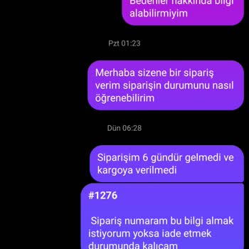 Kargoya Verilmeyen Ürün Ve Cevapsız Mesajlar