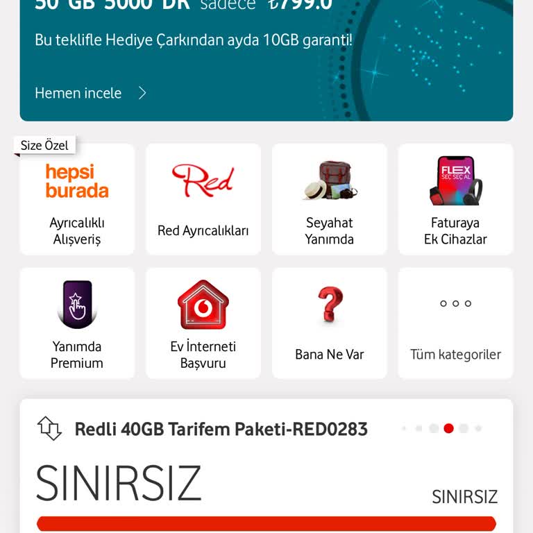 Vodafone Sınırsız Paket Yanıltmacası