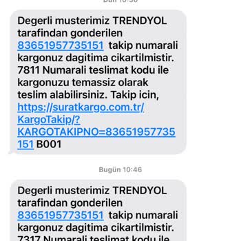 Sürat Kargo Hanlı Şube'de Teslimat Sorunu Ve İletişim Eksikliği