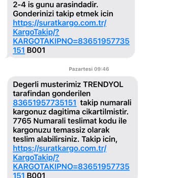Sürat Kargo Hanlı Şube'de Teslimat Sorunu Ve İletişim Eksikliği