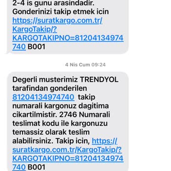 Sürat Kargo Hanlı Şube'de Teslimat Sorunu Ve İletişim Eksikliği