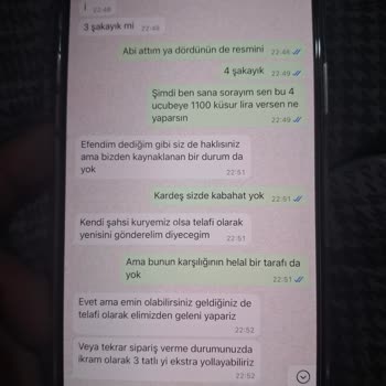 Yemeksepeti'nde Sipariş Sorunu Ve İade Talebi