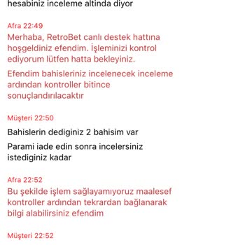 Retrobet'te Kazanılan Paranın Ödenmemesi