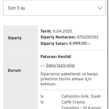 Çifte Çekim Kabusu: Tchibo Kahve Makinesi Sipariş Sorunu