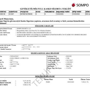 Kasko Sigorta İadesi İçin Bekleyen Müşteri Mağduriyeti