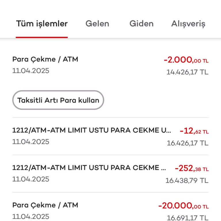 Akbank ATM'den Haksız Limit Aşım Ücreti Kesintisi