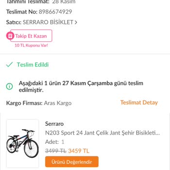 Serraro Bisikletin Kalitesizliği Ve Mağduriyetim