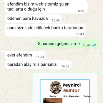 İade Edilmeyen Para Ve Teslim Edilmeyen Ürün