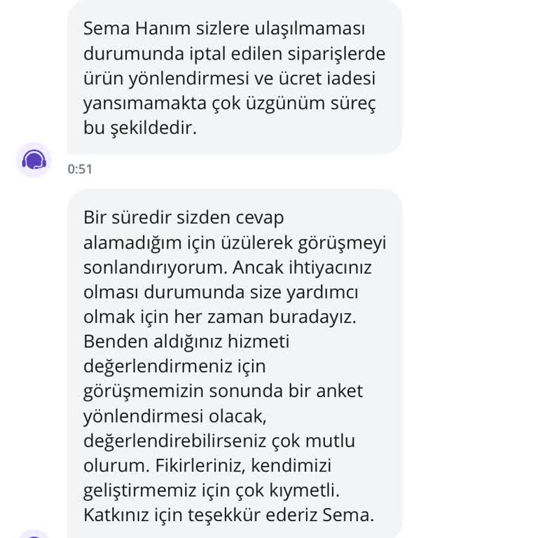 Sipariş Teslim Edilmedi Ve Ücret İadesi Yapılmadı