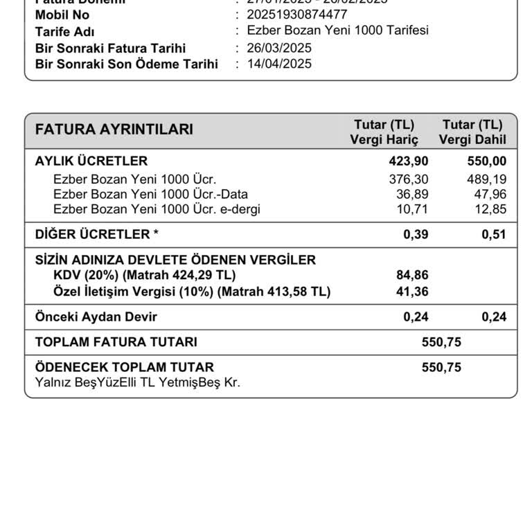 Türk Telekom'da Fatura Ve Kimlik Bilgisi Kabusu