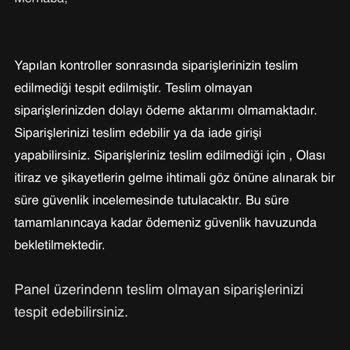 Siparişler Teslim Edildi Ama Bakiye Bloke, İletişim Yok
