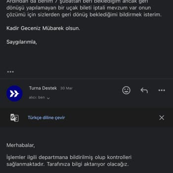 Uçak İptali Sonrası İade Sorunu