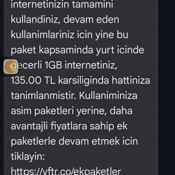 Vodafone'un Yanlış Faturalandırma Ve İletişim Sorunu