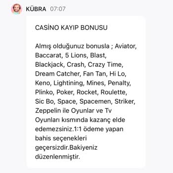 Kayıp Bonusunun Reddedilmesi Ve Bakiye Sıfırlanması