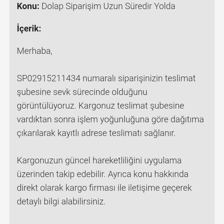 Kayıp Kargo: Sürat Kargo Ve Dolap'tan Çözüm Bekliyorum