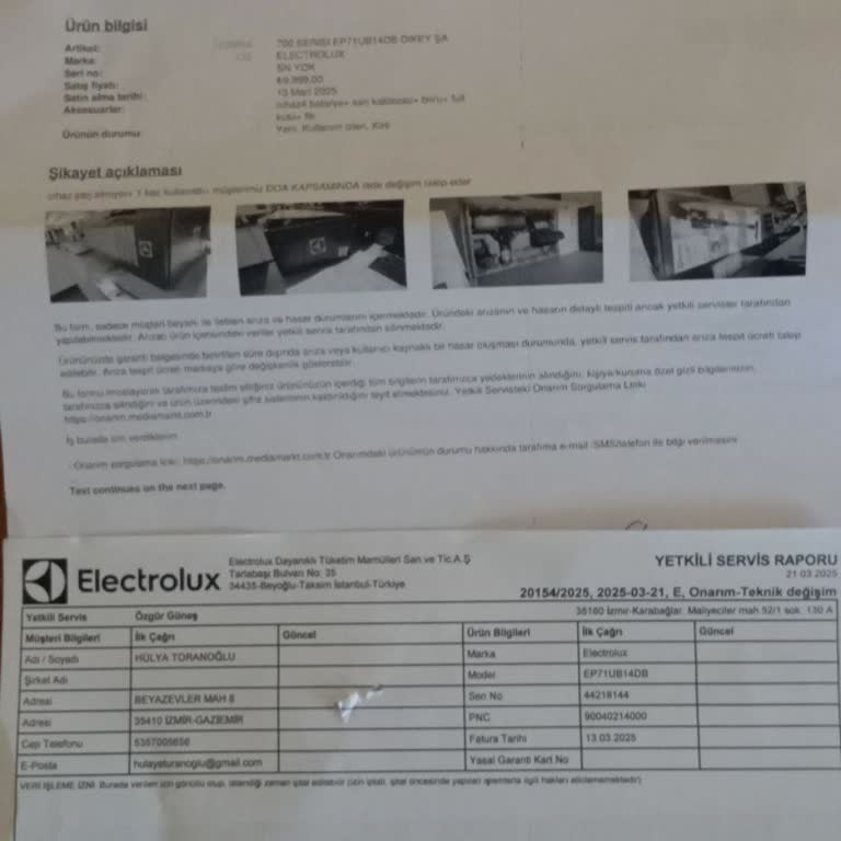 Media Markt'tan Aldığım Süpürge Sorunları Çözülmedi