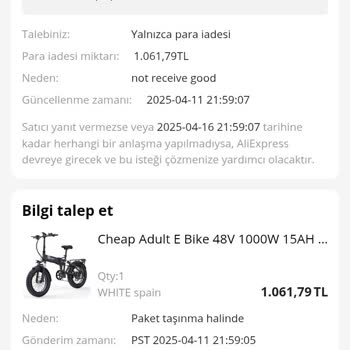 Aliexpress'te Teslim Edilmeyen Ürün Ve Ulaşılamayan Satıcı Sorunu