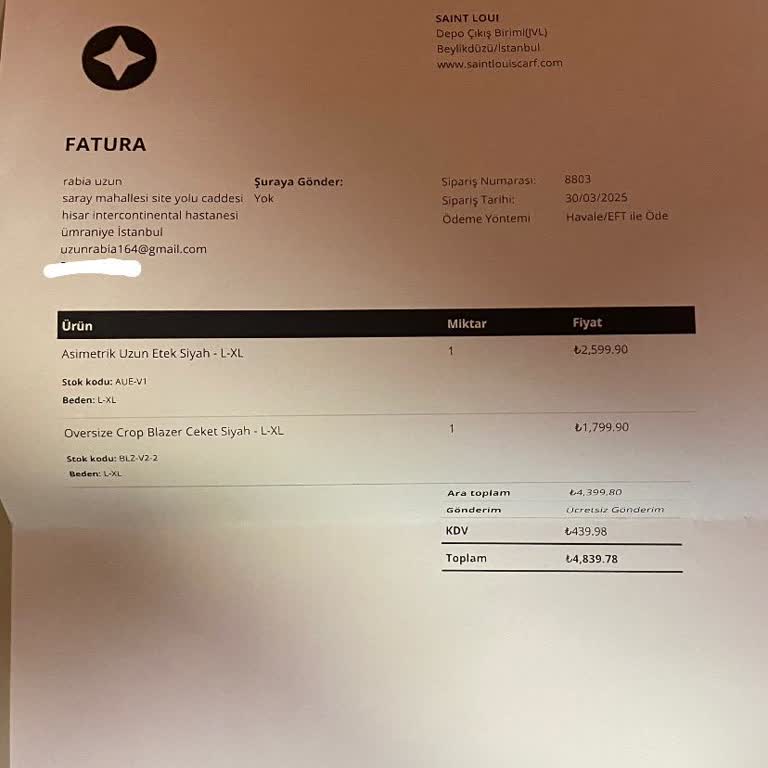 Eksik Ürün Ve İletişimsizlik: İlk Siparişte Hayal Kırıklığı