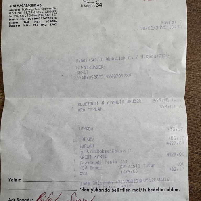 A101'de İade Edilmeyen Ücret Ve Kayıp Ürün